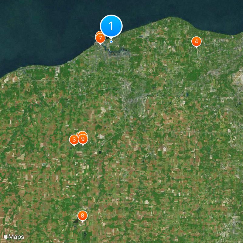 Condado de Lorain Mapa