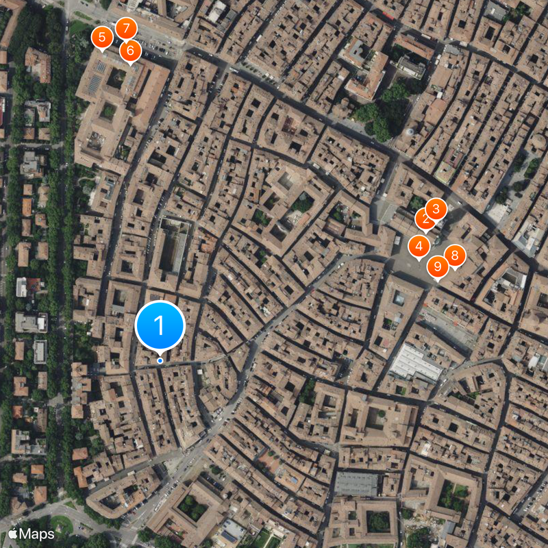 Osteria Francescana Map