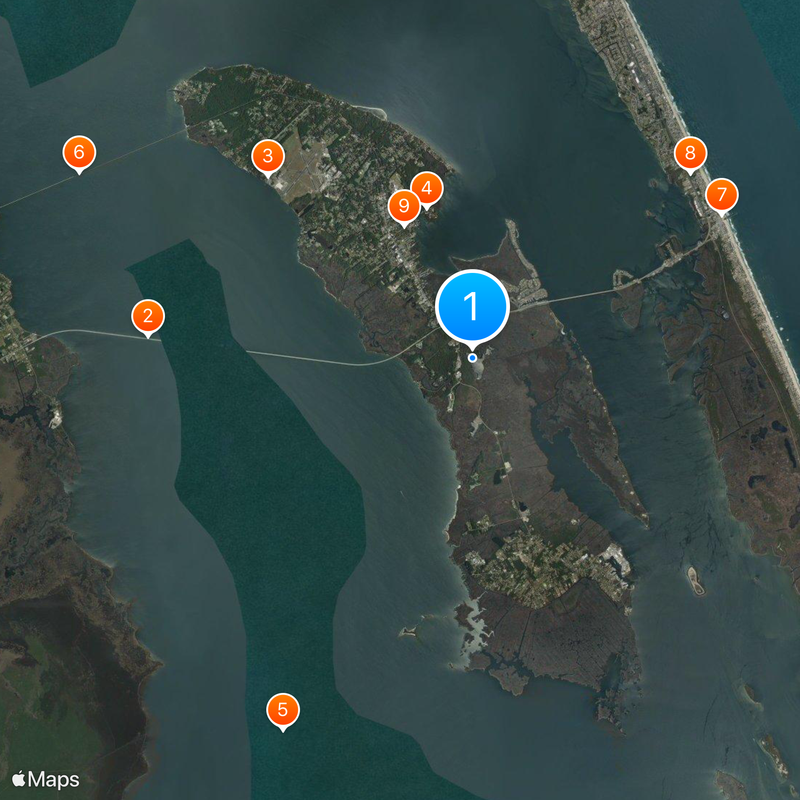Roanoke Island Map