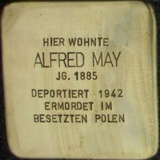 Stolperstein à la mémoire d’Alfred May