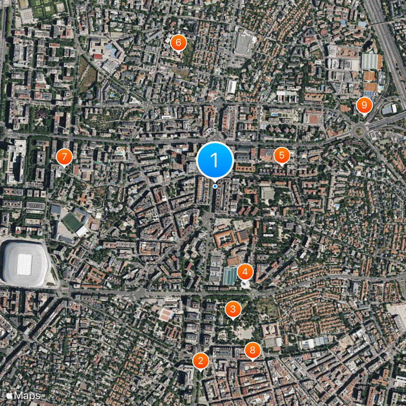 Línea 9 del Metro de Madrid Mapa