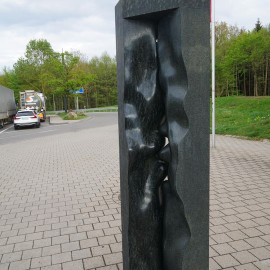 Stele Raststätte Sindelfinger Wald