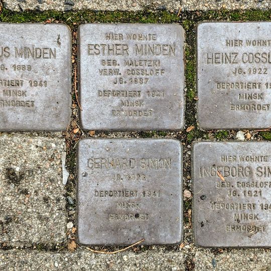 Stolperstein dedicated to Julius Minden