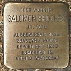 Stolperstein dedicated to Salomon Broches