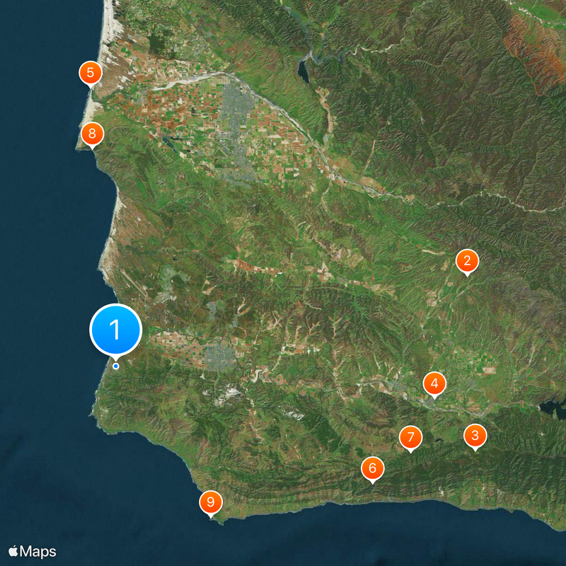 Vandenberg Space Force Base Space Launch Complex 4 Map