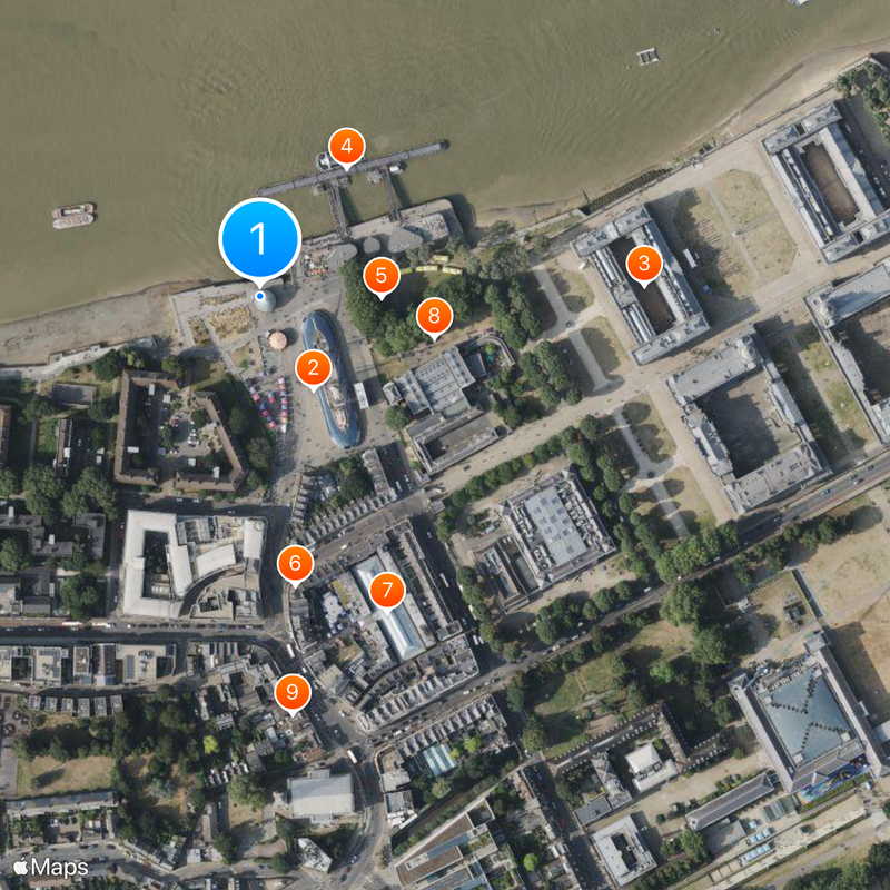 Greenwich foot tunnel Map