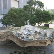 Plastika Labe u obchodního domu Labe v Ústí nad Labem