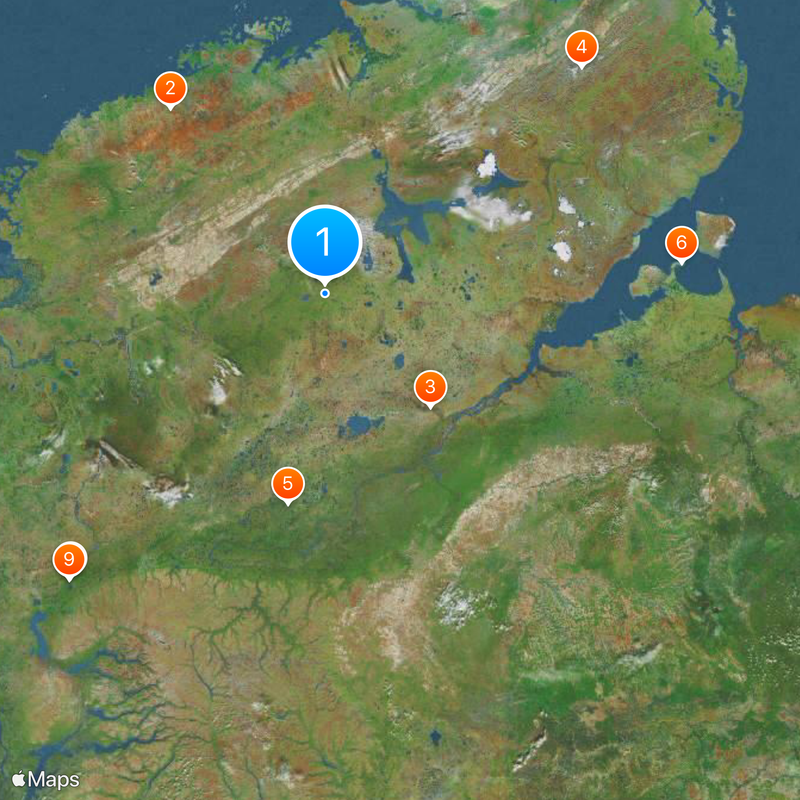 Taymyr Nature Reserve Mappa