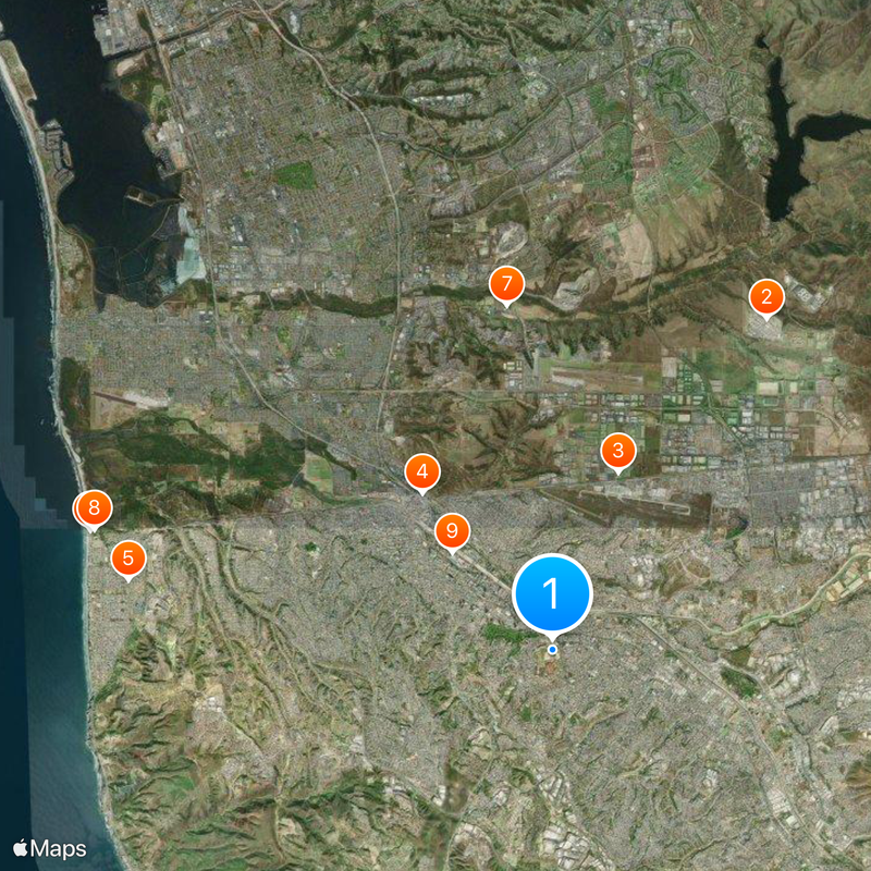 Caliente Stadium Map