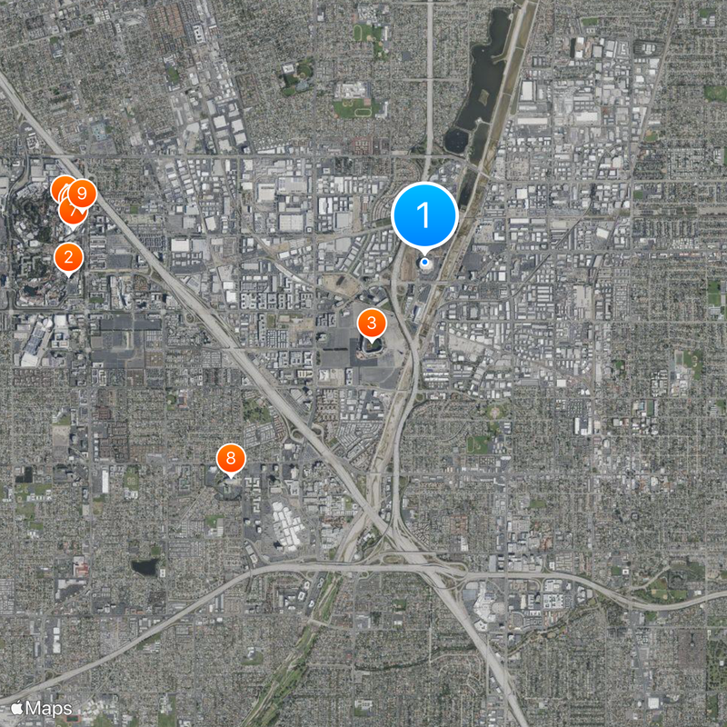 Honda Center Map