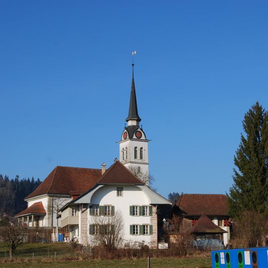 Reformierte Kirche und Pfarrhaus