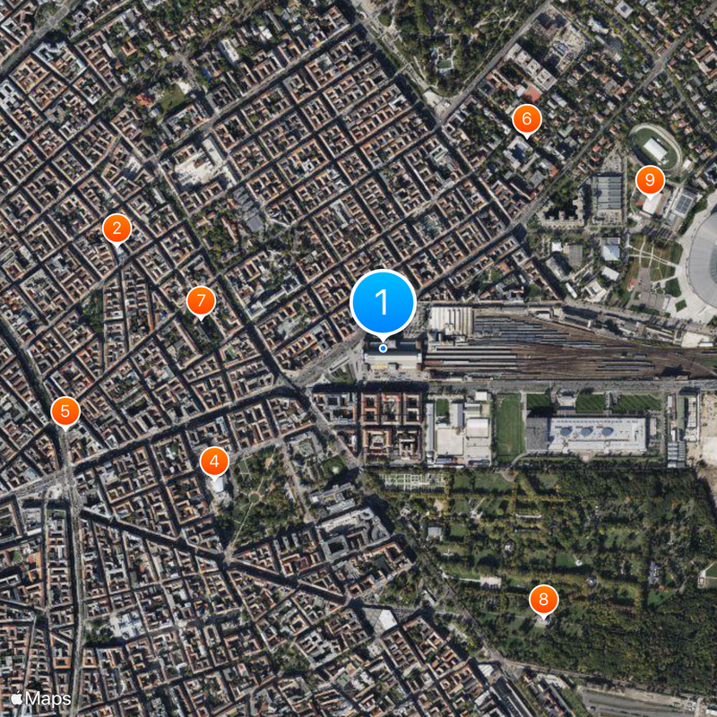 Budapest-Keleti railway station Map