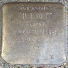 Stolperstein en memoria de Willi Wolff