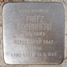 Stolperstein dedicated to Fritz Rosenberg