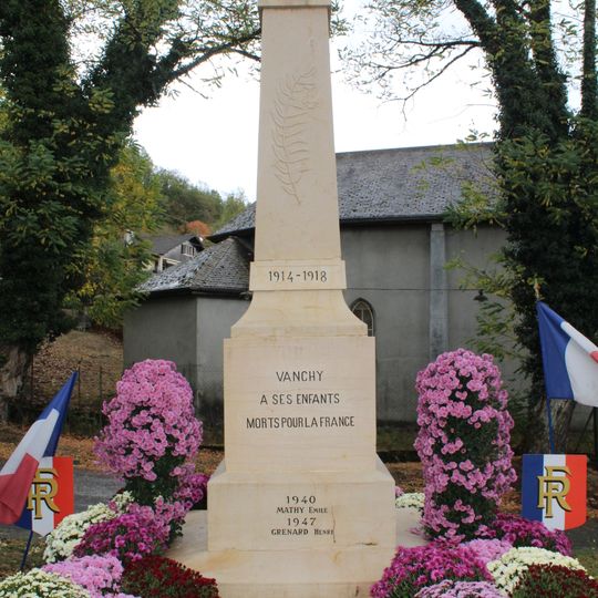 War memorial of Vanchy