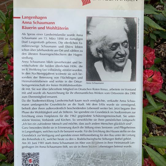 GLIEM Tafel 88 Anna Schaumann, Bäuerin und Wohltäterin