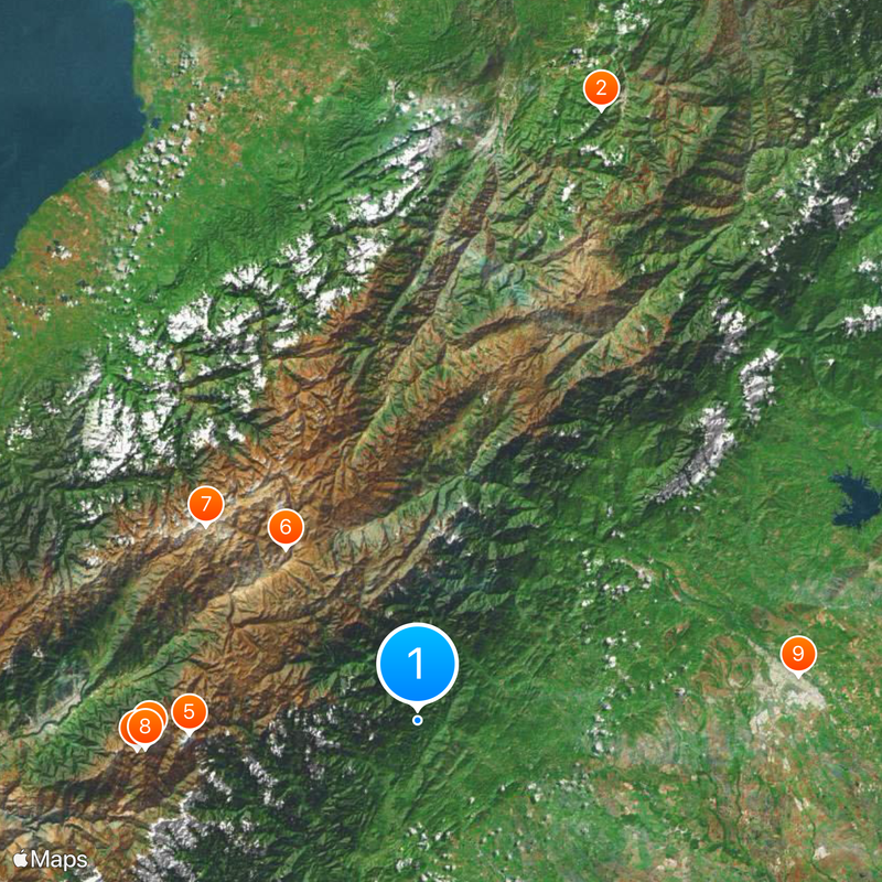 Park Narodowy Sierra Nevada Mapa