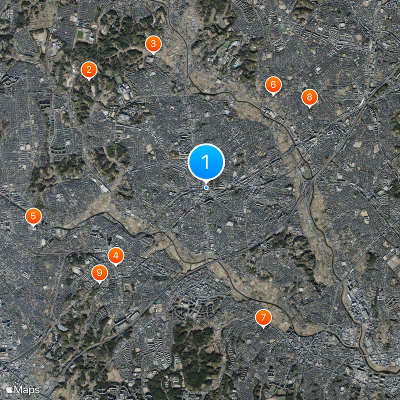 Aobadai Station Map