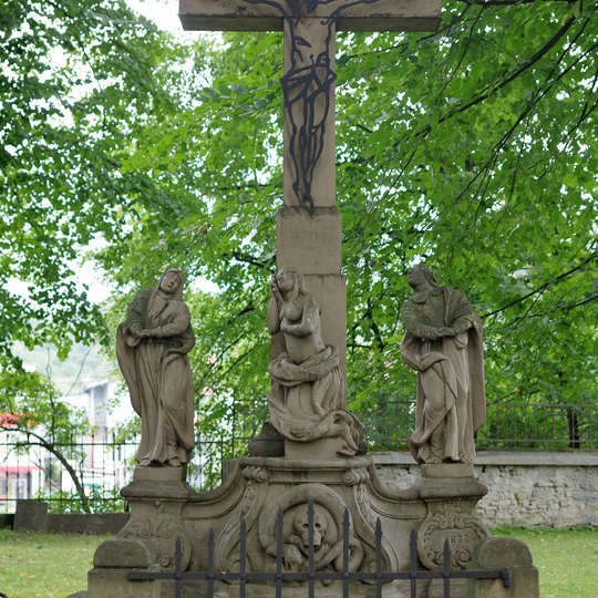 Farský kostol sv. Bartolomeja, súsošie-socha