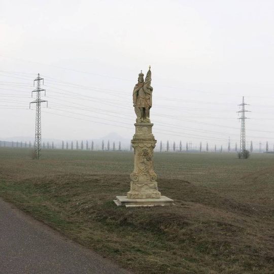 Socha svatého Václava na severním okraji Výškova