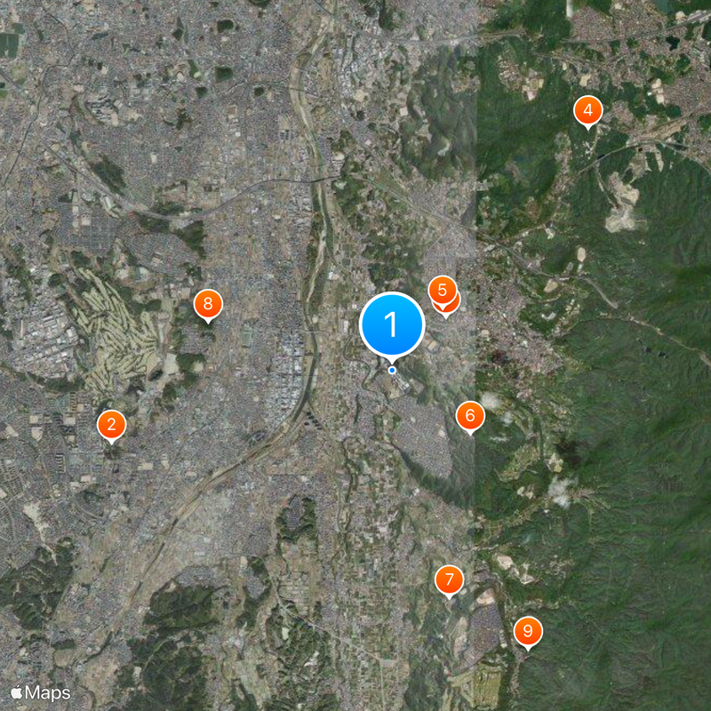 Universidad de arte de Osaka Mapa