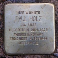 Stolperstein dedicated to Paul Holz