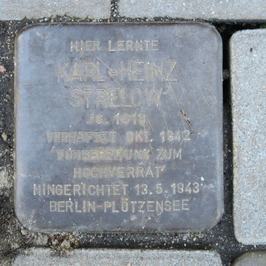 Stolperstein à la mémoire de Karl-Heinz Strelow