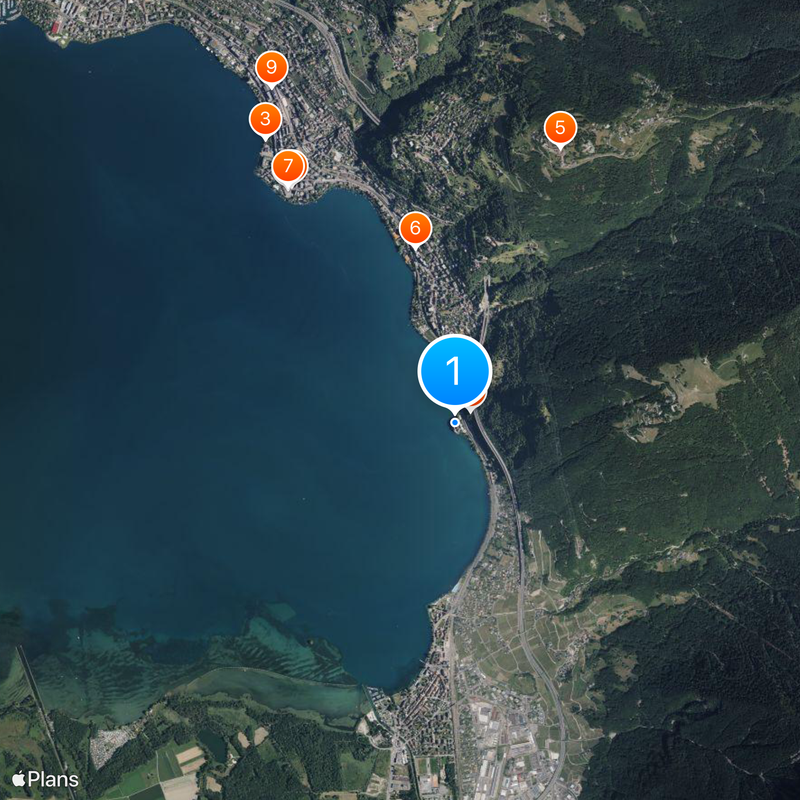 Castelo de Chillon Mapa