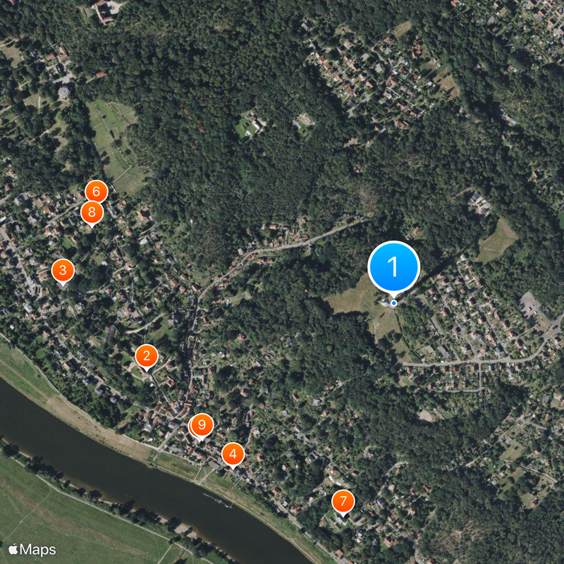 Dresden TV tower Carte