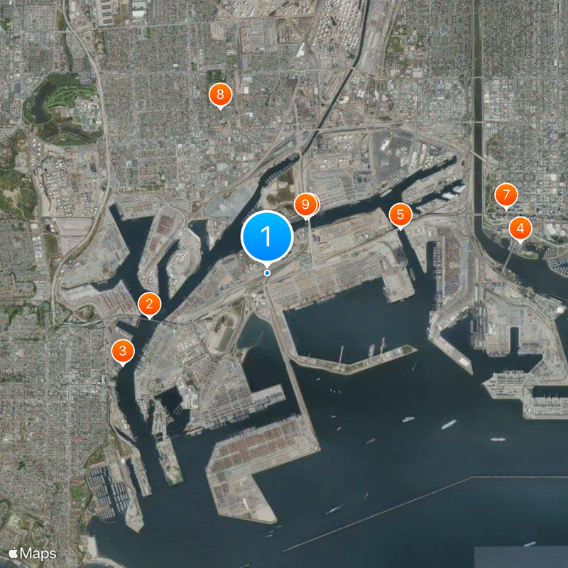 Terminal Island Map