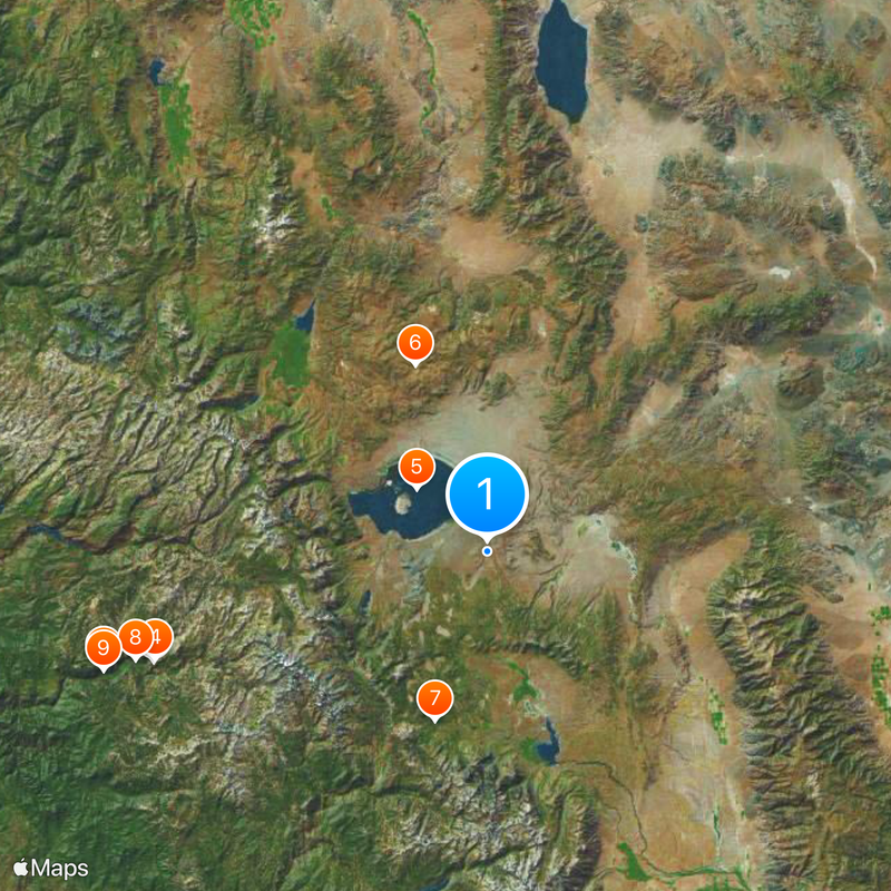 Condado de Mono Mapa