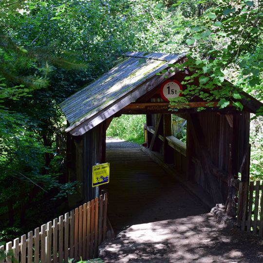 Holzbrücke über die Auerklamm
