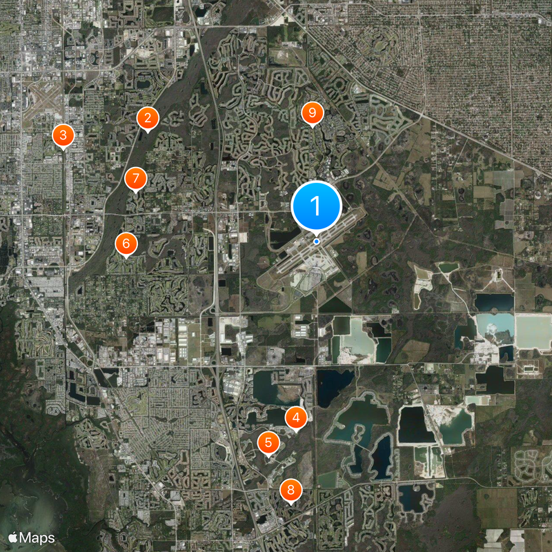 Southwest Florida International Airport Map