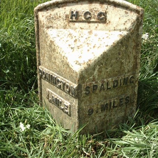 Milepost, Quadring Road, by No. 93