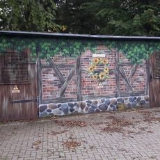 Umspann- oder Schaltanlage, Wandmalerei, Transformatorenstation, Kunstwerk