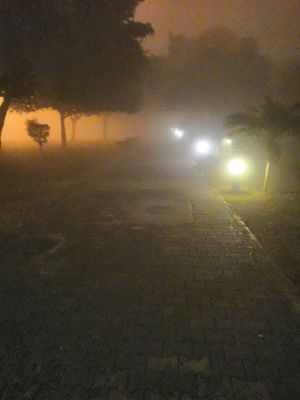 At night 0