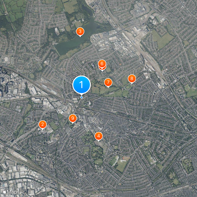 Neasden Map