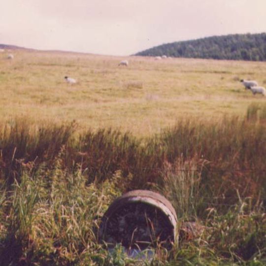 Milestone, S of Scale House, on straight road