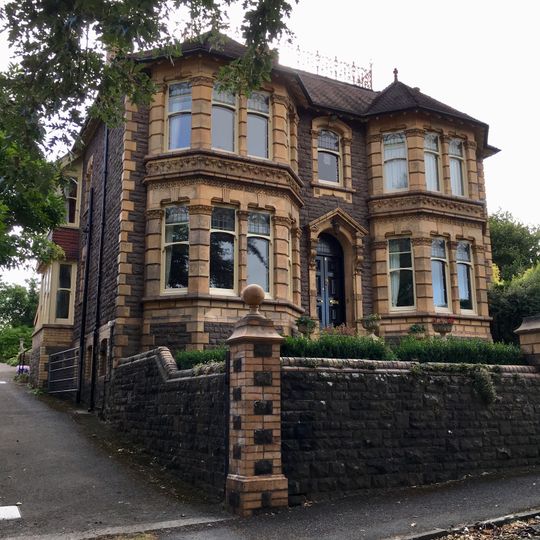 Asthal House, including garden steps, gates and walls with terracotta dressings