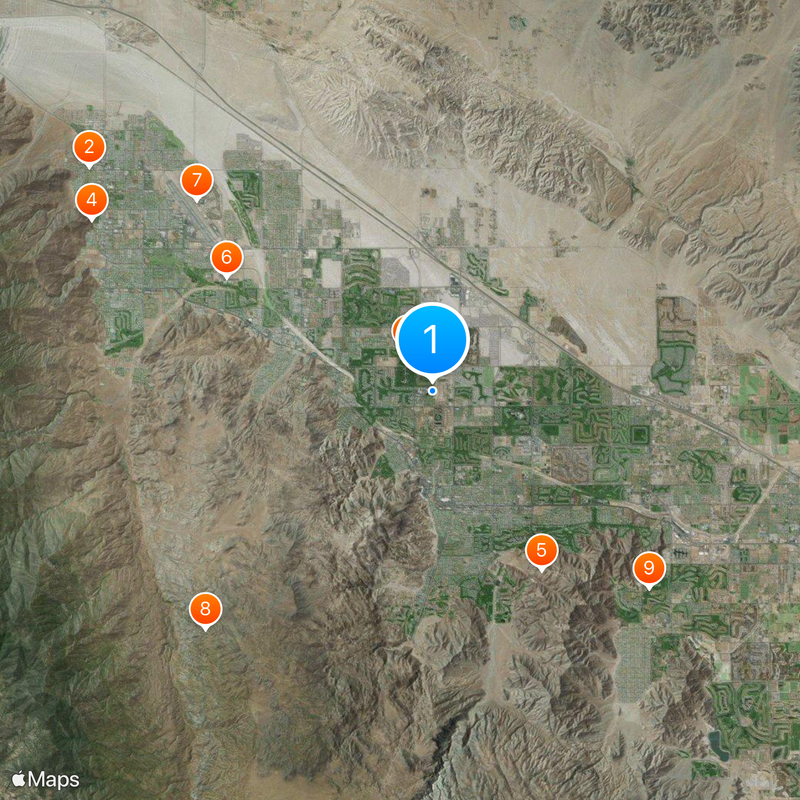 Betty Ford Center Map