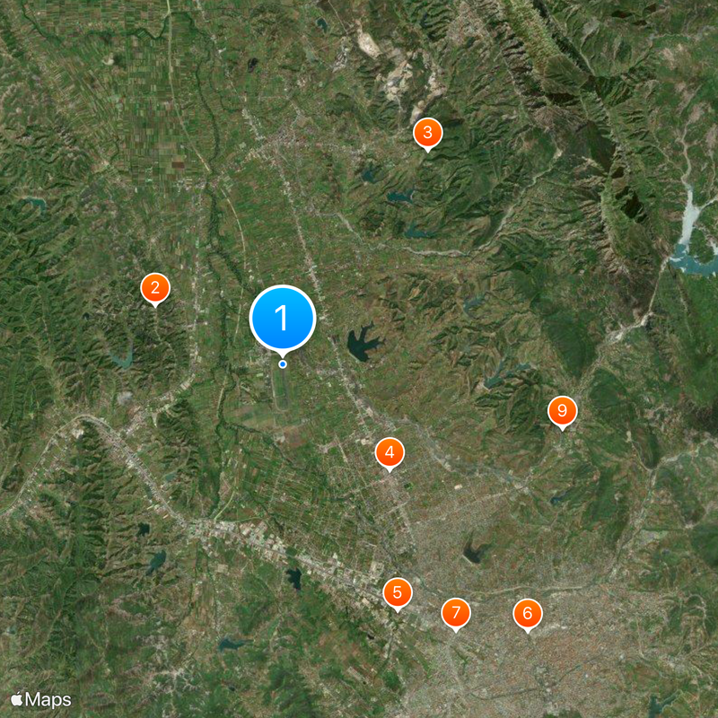 Tirana International Airport Nënë Tereza Map