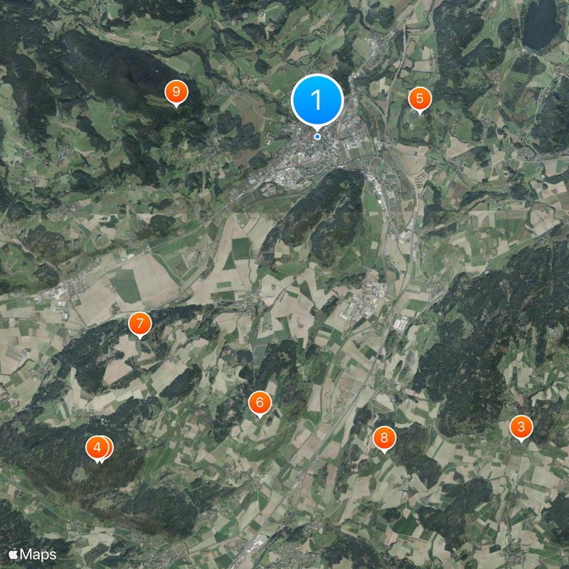 Sankt Veit an der Glan Mappa