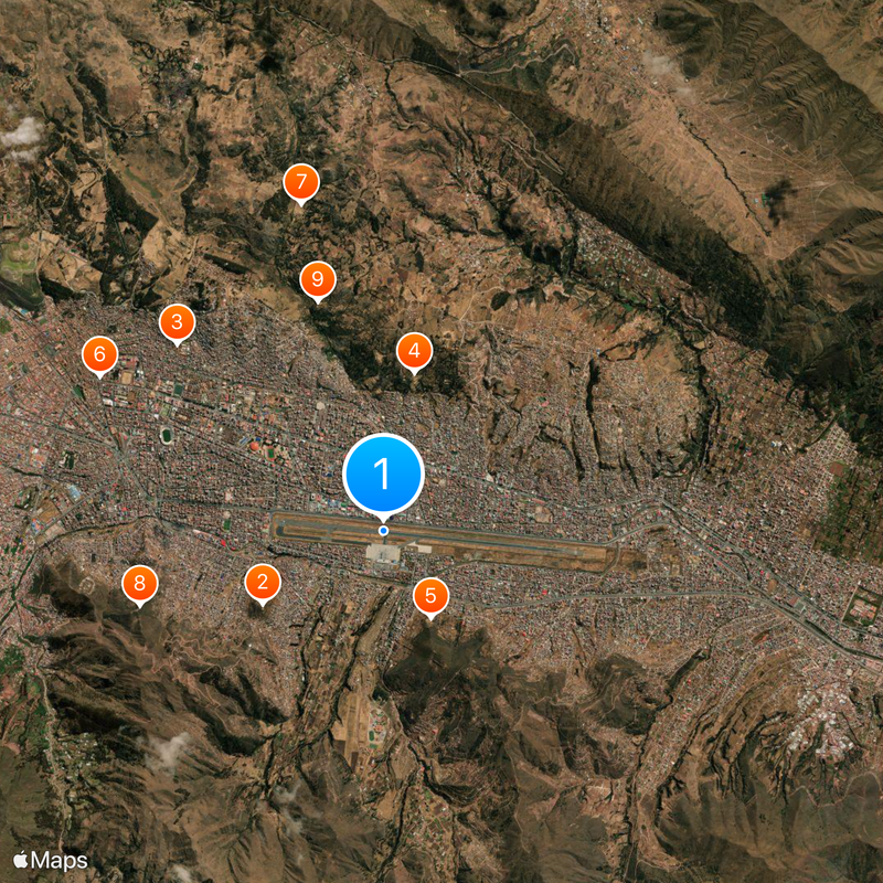 Alejandro Velasco Astete International Airport Map