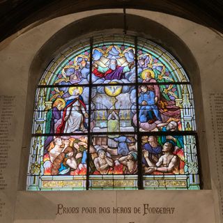 Vitrail du Jugement Dernier, église Saint-Germain-l'Auxerrois de Fontenay-sous-Bois