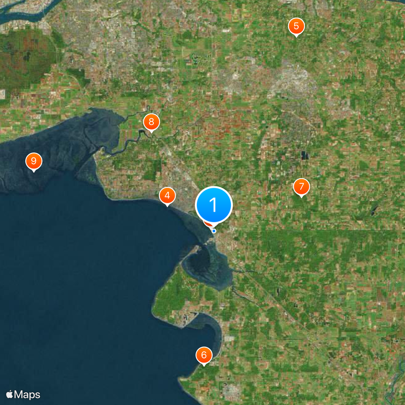 Peace Arch Border Crossing Map