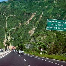 Caracas-La Guaira highway