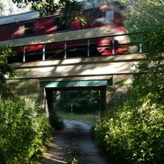 Železniční most přes bývalou rečkovskou lesní dráhu