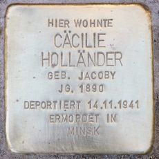 Stolperstein en memoria de Cäcilie Holländer