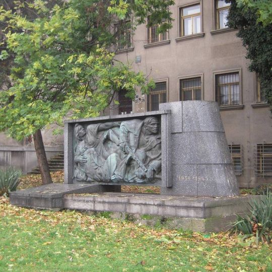 Památník osvobození v II světové válce v ulici Sokolská v Kolíně