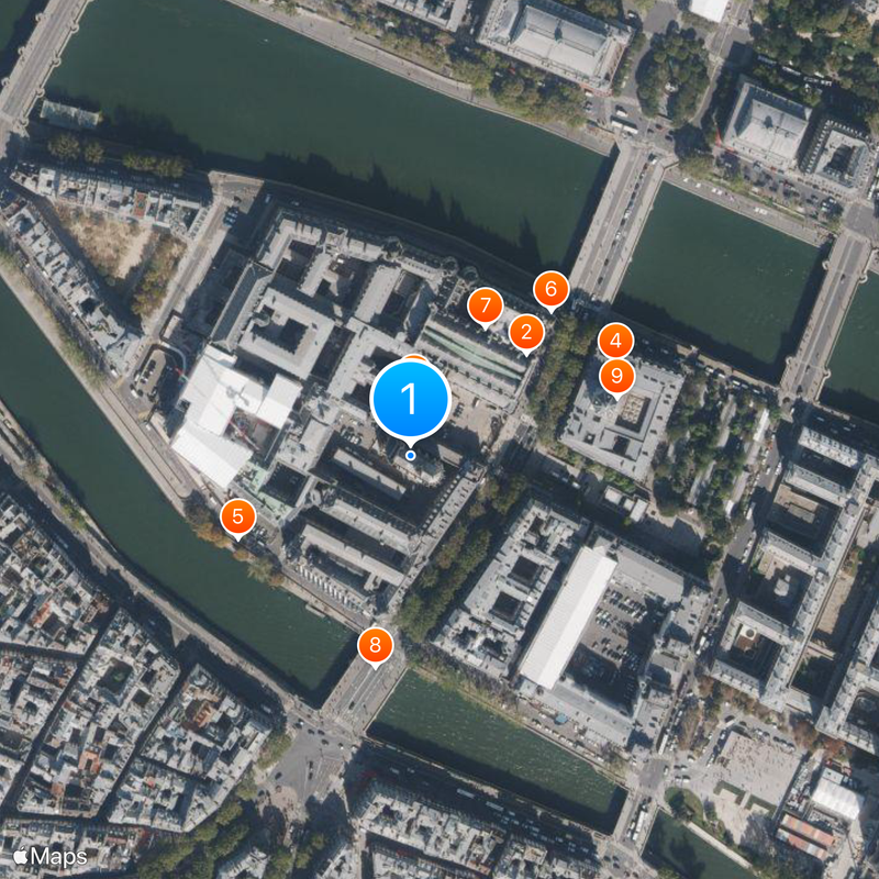 Sainte-Chapelle Mapa